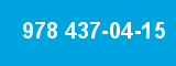 978 437-04-15 978 437-04-15